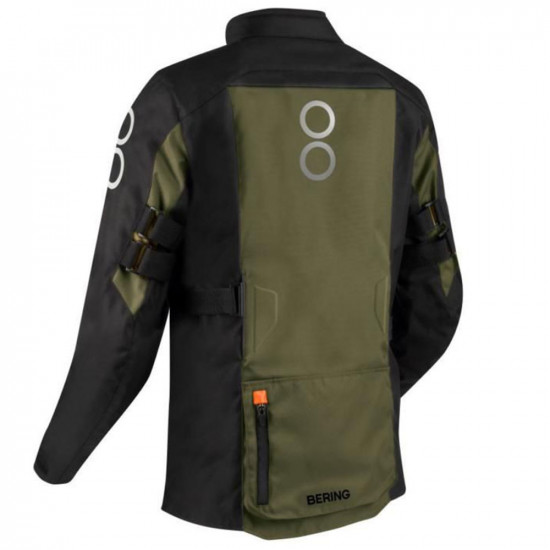 Bering Zephyr Black Khaki Orange Laminated Waterproof Jacket Mens Motorcycle Jackets - SKU 77BTV8751S
