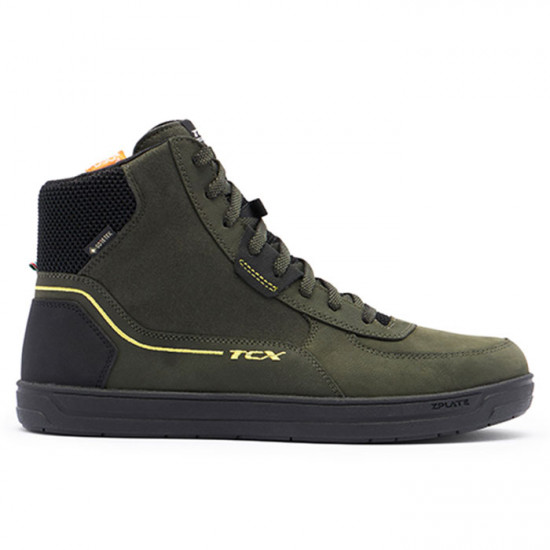 TCX Mood 2 Goretex Waterproof Green Black Yellow Boot Mens Motorcycle Touring Boots - SKU 130/70001436J36