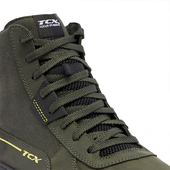 TCX Mood 2 Goretex Waterproof Green Black Yellow Boot Mens Motorcycle Touring Boots - SKU 130/70001436J36
