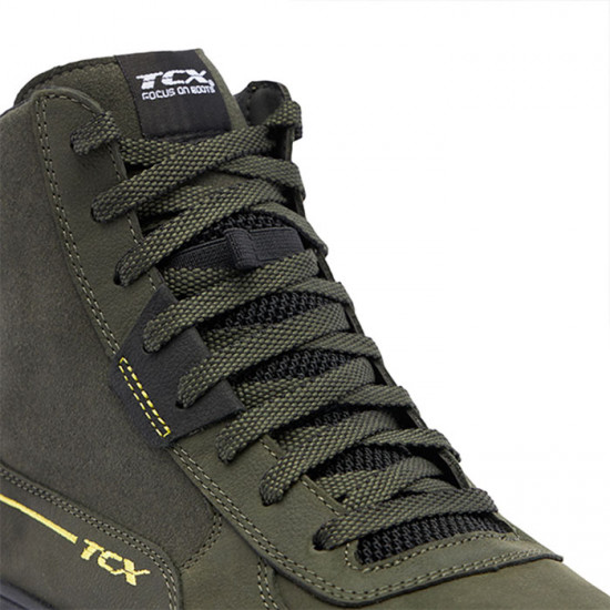 TCX Mood 2 Goretex Waterproof Green Black Yellow Boot £179.55 Mens Motorcycle Touring Boots - SKU 130/70001436J36 from RaceLeathers Motorcycle Clothing