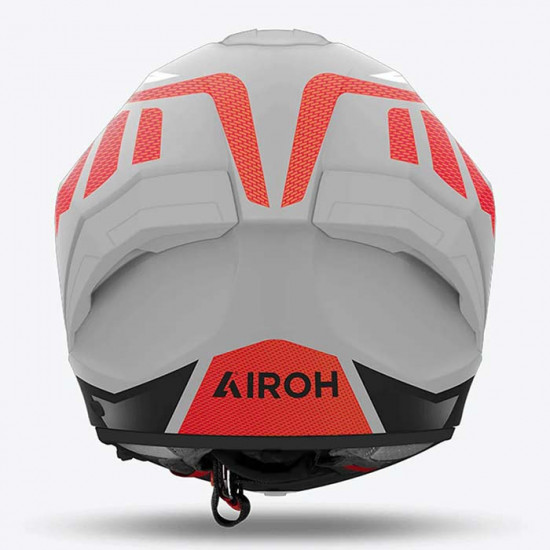 Airoh Matrix Rider Matt Red Black Grey Full Face Helmets - SKU ARH173L