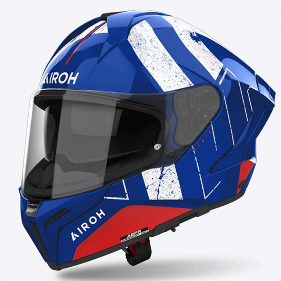 Airoh Scope Gloss Blue Red Full Face Helmets - SKU ARH176L