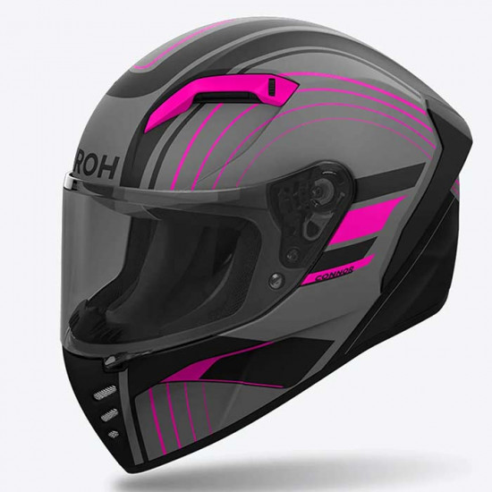Airoh Connor Achieve Graphic Matt Pink Full Face Helmets - SKU ARH186S