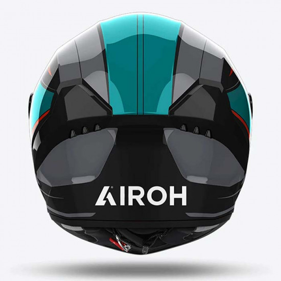 Airoh Connor Dunk Gloss Black Teal Full Face Helmets - SKU ARH187L