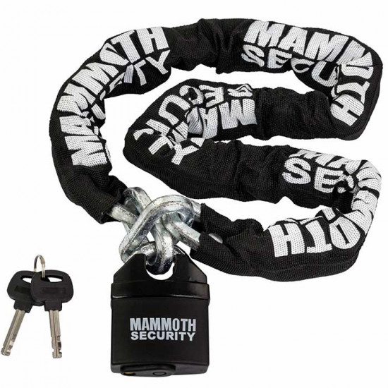 Mammoth 10mm X 1.2m Square Lock & Chain Security - SKU LOCMAM12