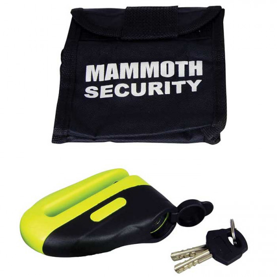 Mammoth Security Yellow Blast Disc Lock 10mm Pin £24.99 Security - SKU LOD10BLY from RaceLeathers Motorcycle Clothing