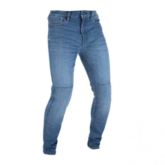 Oxford Original Approved AA Jean Slim Mens Mid Blue Short Motorcycle Jeans - SKU DM2291043030