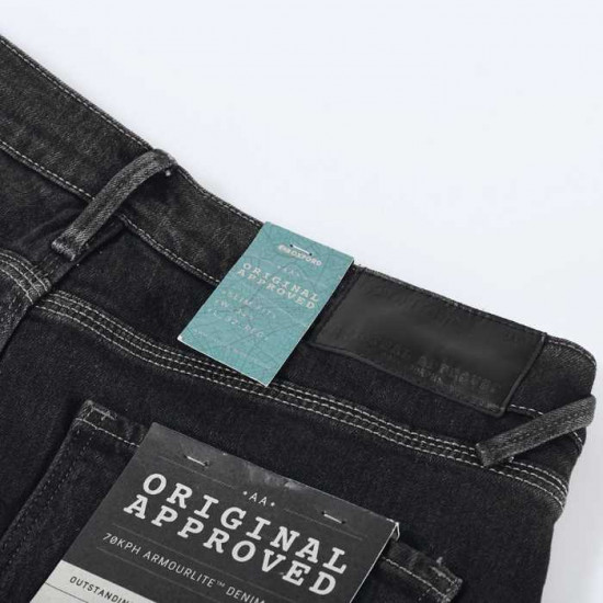 Oxford AA Jean Slim Ladies Regular Black £119.99 Motorcycle Jeans - SKU DW199201R12 from RaceLeathers Motorcycle Clothing