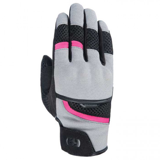 Oxford Brisbane Ladies Glove Grey Pink Black