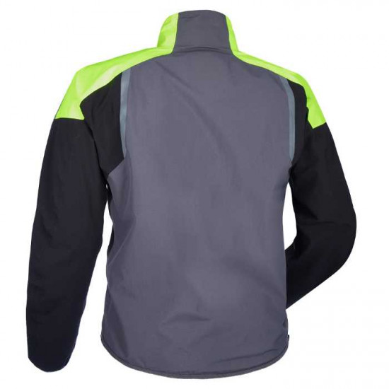 Oxford Rainseal Pro Mens Jacket Grey Black Fluo