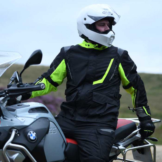 Oxford Montreal 4.0 Mens Dry2Dry Jacket Black Fluo £179.99 Mens Motorcycle Jackets - SKU TM2011022XL from RaceLeathers Motorcycle Clothing