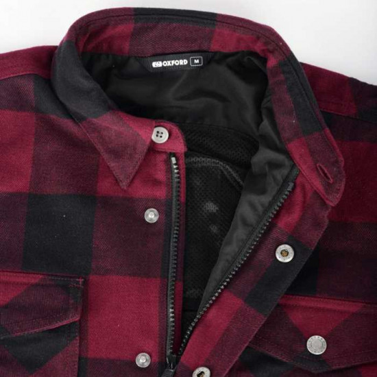 Oxford Kickback 2.0 Mens Shirt Red £139.99 Mens Motorcycle Jackets - SKU TM2041032XL from RaceLeathers Motorcycle Clothing