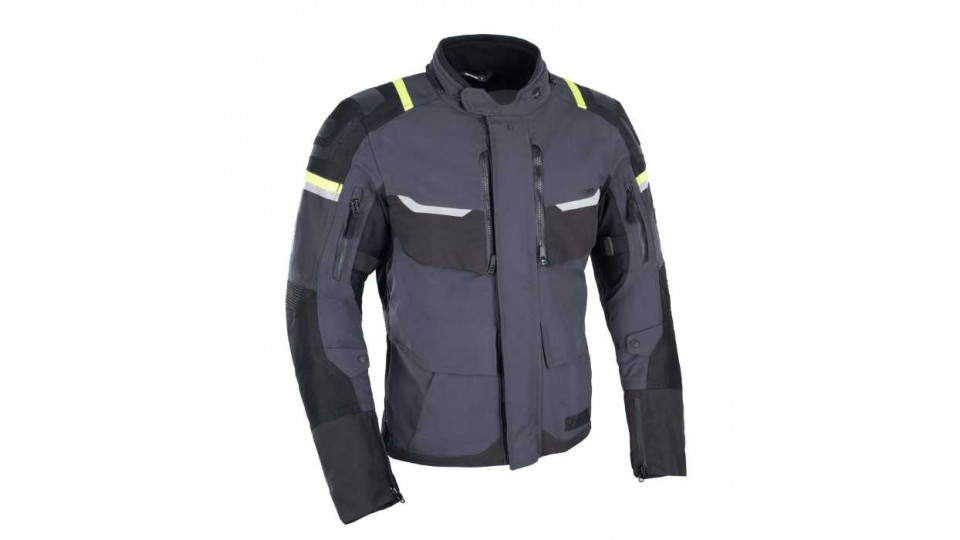 Oxford Stormland D2D Mens Jacket Grey Black Fluo