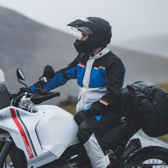 Oxford Mondial 2.0 Mens Jacket Grey Blue Red £299.99 Mens Motorcycle Jackets - SKU TM2211032XL from RaceLeathers Motorcycle Clothing