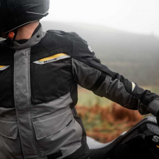 Oxford Mondial 2.0 Mens Jacket Black Grey £299.99 Mens Motorcycle Jackets - SKU TM2211042XL from RaceLeathers Motorcycle Clothing