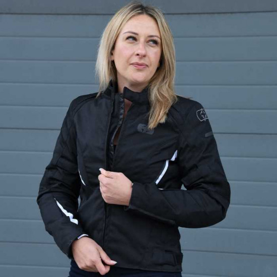 Oxford Iota 1.0 Ladies Jacket Tech Black White £129.99 Ladies Motorcycle Jackets - SKU TW19310210 from RaceLeathers Motorcycle Clothing