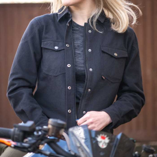 Oxford Kickback 2.0 Ladies Shirt Black £139.99 Ladies Motorcycle Jackets - SKU TW22410110 from RaceLeathers Motorcycle Clothing