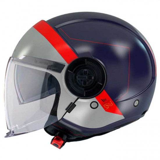 MT Viale SV S 68 Unit Blue Silver Helmet
