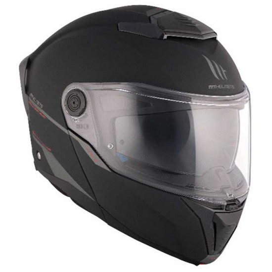 MT Atom 2 Matt Black Helmet £129.99 Flip Front Motorcycle Helmets - SKU M13350000133 from RaceLeathers Motorcycle Clothing
