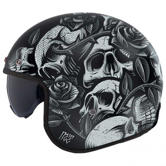 MT Le Mans 2 SV S Breakout Matt Grey Helmet £89.99 Open Face Helmets - SKU M1339B061223 from RaceLeathers Motorcycle Clothing