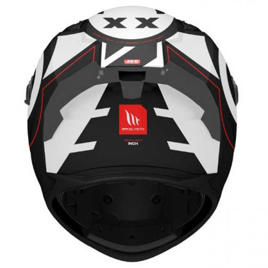 MT Braker SV Inox Matt Black White Helmet £119.99 Full Face Helmets - SKU M1346A550033 from RaceLeathers Motorcycle Clothing