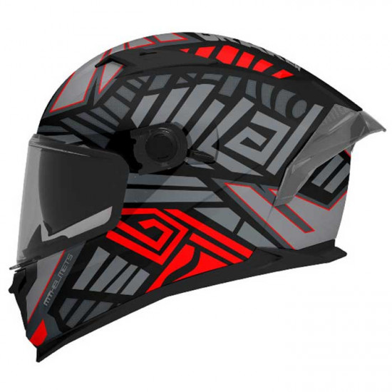 MT Braker SV Zebra Matt Black Red Helmet £119.99 Full Face Helmets - SKU M1346B171533 from RaceLeathers Motorcycle Clothing