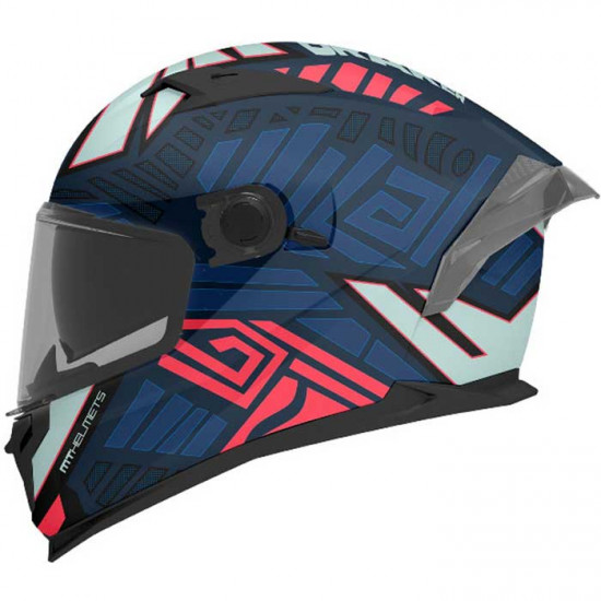 MT Braker SV Zebra Matt Black Blue Helmet £119.99 Full Face Helmets - SKU M1346B172733 from RaceLeathers Motorcycle Clothing