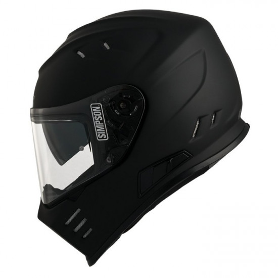Simpson Venom Matt Black Helmet £399.99 Full Face Helmets - SKU S3FEP021SOLMBK02 from RaceLeathers Motorcycle Clothing