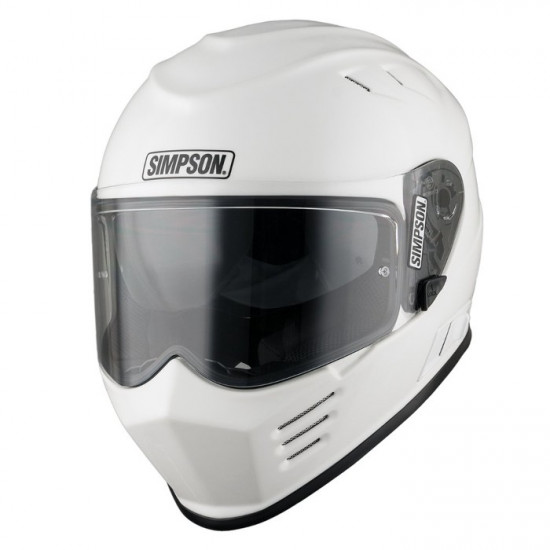 Simpson Venom Gloss White Helmet Full Face Helmets - SKU S3FEP021SOLWHT02