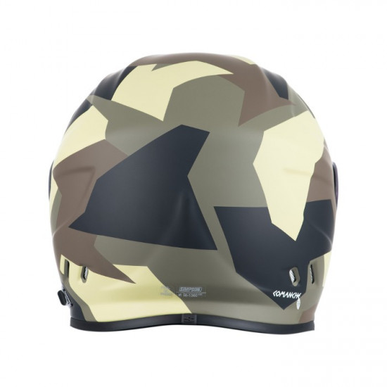 Simpson Venom Comanche Helmet £419.99 Full Face Helmets - SKU S3FEP022COMGRE02 from RaceLeathers Motorcycle Clothing