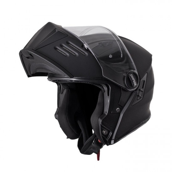 Simpson Darksome Matt Black Modular Helmet