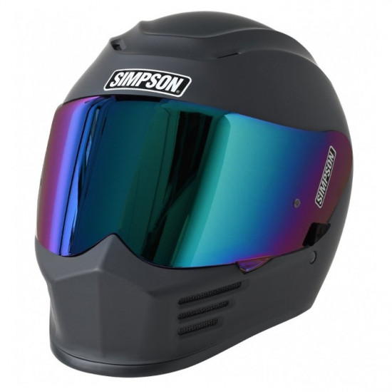 Simpson Speed Matt Black Helmet Full Face Helmets - SKU STFESPE2SOLMBK02