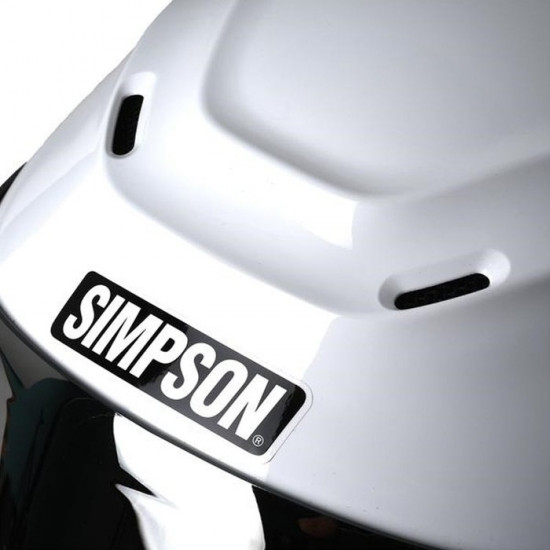 Simpson Speed Gloss White Helmet £269.99 Full Face Helmets - SKU STFESPE2SOLWHT02 from RaceLeathers Motorcycle Clothing
