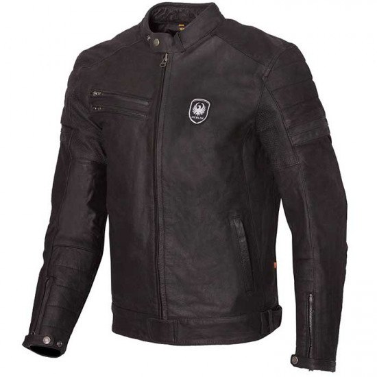 Merlin Alton II D3O Black Leather Jacket Mens Motorcycle Jackets - SKU MPL063/BLK/38