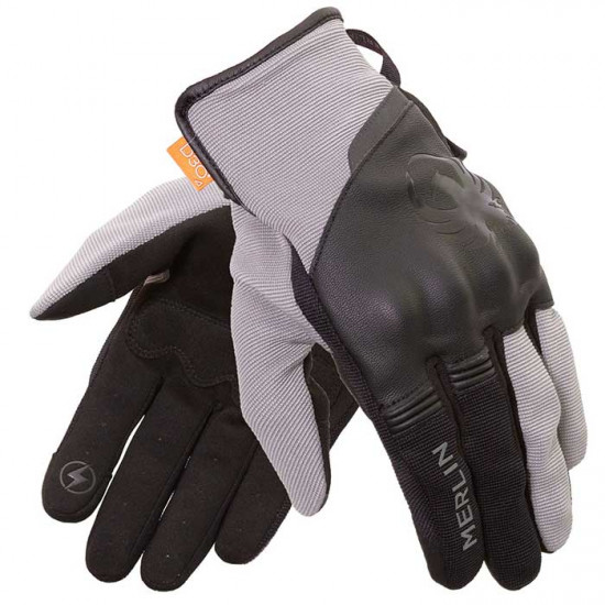 Merlin Berea Trail D3O Grey Leather Textile Glove