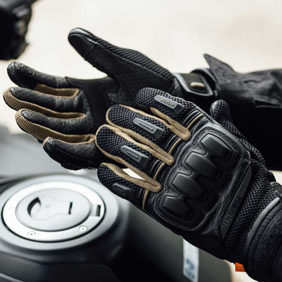 Merlin Jura Air D3O Black Earth Glove £63.99 Mens Motorcycle Gloves - SKU MLG046/BLK/ETH/2XL from RaceLeathers Motorcycle Clothing