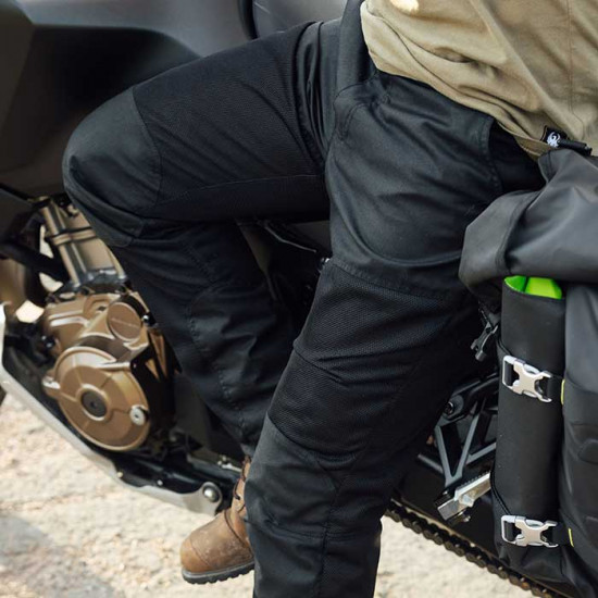 Merlin Shenstone Black D3O Cotec Wax Cotton Air Trouser £249.99 Mens Motorcycle Trousers - SKU MTP137/BLK/REG/2XL from RaceLeathers Motorcycle Clothing