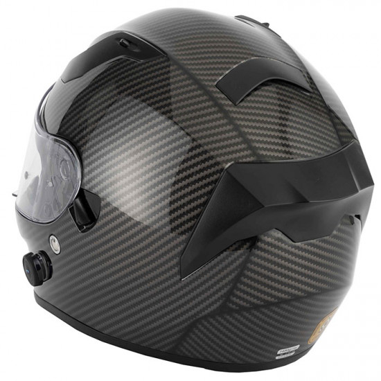 VCAN H128 Matt Black Blinc Built In Bluetooth Helmet