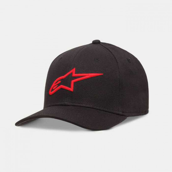 Alpinestars Ageless Curve Hat Black Red Casual Wear - SKU 10178101010302XL
