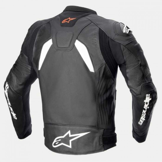 Alpinestars GP Plus V4 Leather Jacket Black White Mens Motorcycle Jackets - SKU 31005241248