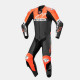 Alpinestars Missile V2 Ward 1Pc Leather Suit Black R FLuo White