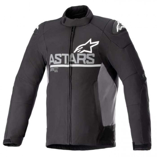 Alpinestars SMX Waterproof Jacket Black Dark Grey Mens Motorcycle Jackets - SKU 3206523111L