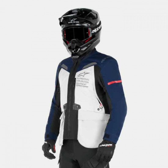 Alpinestars ST-7 2L Gore-Tex Jacket Ice Gray Dark Blue Black £617.49 Mens Motorcycle Jackets - SKU 36041249174XXL from RaceLeathers Motorcycle Clothing