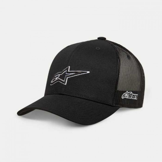 Alpinestars Ageless Outline Trucker Hat Black Casual Wear - SKU 1214817151010