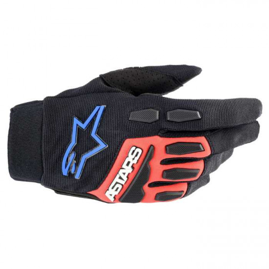 Alpinestars Full Bore XT Gloves Black Red Blue Mens Motorcycle Gloves - SKU 35636231317XXL