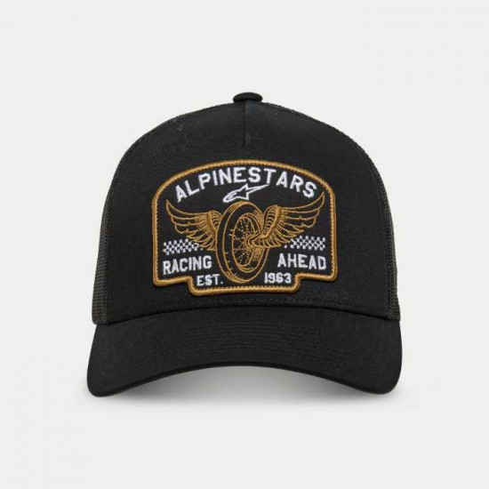 Alpinestars Heritage Patch Trucker Hat Black Casual Wear - SKU 1214817211010