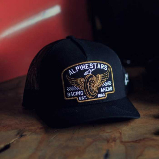 Alpinestars Heritage Patch Trucker Hat Black £39.99 Casual Wear - SKU 1214817211010 from RaceLeathers Motorcycle Clothing
