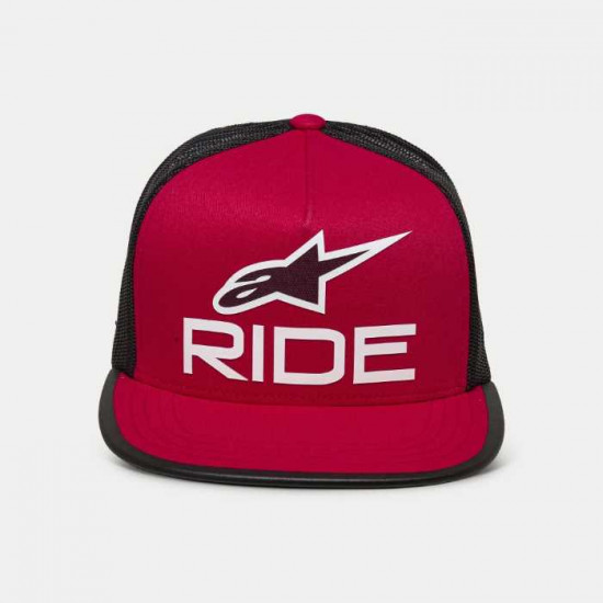 Alpinestars Ride 4.0 Trucker Hat Red Black White Casual Wear - SKU 1214817113112