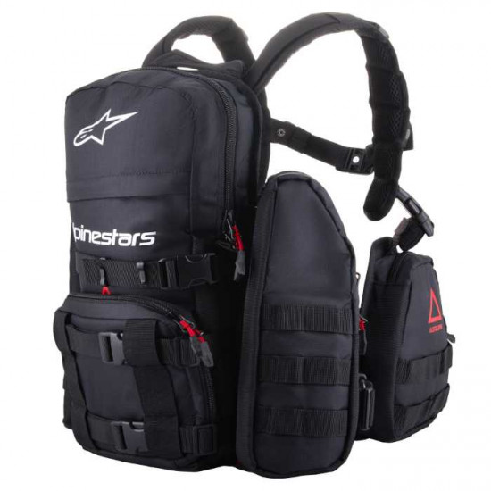 Alpinestars Techdura Tactical Pack Black White Motorcycle Luggage - SKU 610452412