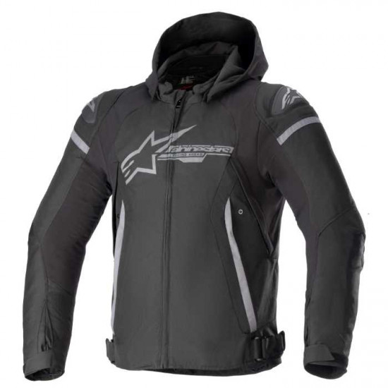 Alpinestars Zaca Waterproof Jacket Black Dark Grey Mens Motorcycle Jackets - SKU 3206423111XXL